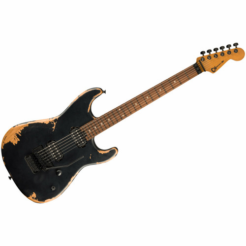 Charvel - Pro-Mod Relic San Dimas Style 1 HH FR PF Weathered Black Charvel Charvel  - Guitares électriques