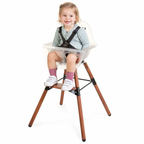 Childhome - CHILDHOME Chaise haute avec pare-chocs 2-en-1 Evolu 2 Transparent Childhome - Maison Multicolour