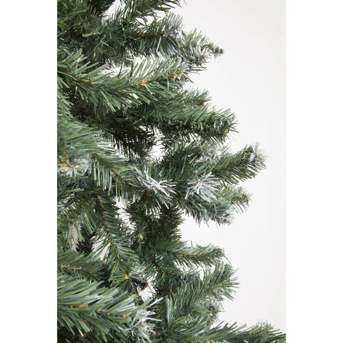 Christmas Day Sapin de noel artificiel vert pointes blanches - 2.10m - 4179 - CHRISTMAS DAY