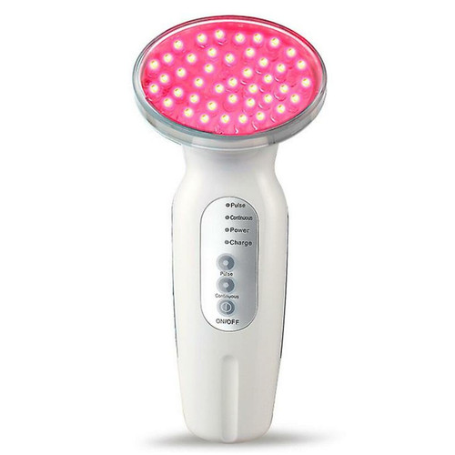 Chrono - LED + thérapie anti-âge | 630nm lumière rouge LED luminothérapie peau resserrement raffermissant rides lisses dispositif de capteur de contrôle de la lumière,Blanc Chrono  - Appareil soin du visage