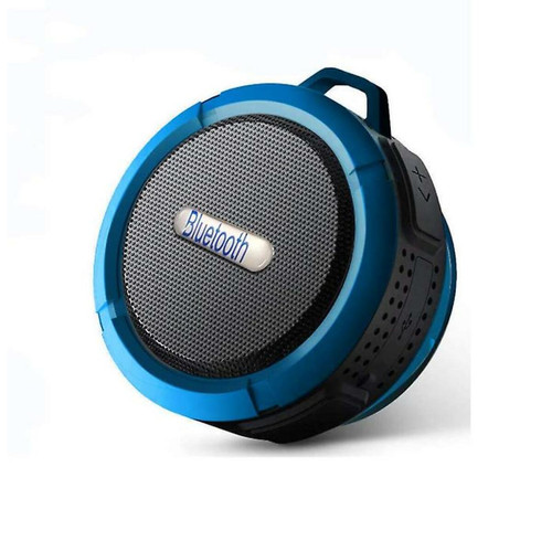 Chrono - Haut-parleur Bluetooth sans fil, haut-parleur de douche portable sans fil, 6H de lecture, son HD puissant avec ventouse et crochet robuste, compatible avec Android, tablette, PC, Samsung Huawei, Sony, Google(Bleu) Chrono  - Chrono