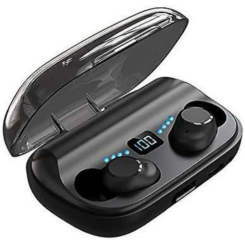 Chrono - Écouteurs Bluetooth Chronus TWS véritables écouteurs stéréo sans fil à suppression de bruit Bluetooth 5.0 grande batterie peut charger les téléphones（noir） Chrono  - Ecouteurs Intra-auriculaires Ecouteurs intra-auriculaires