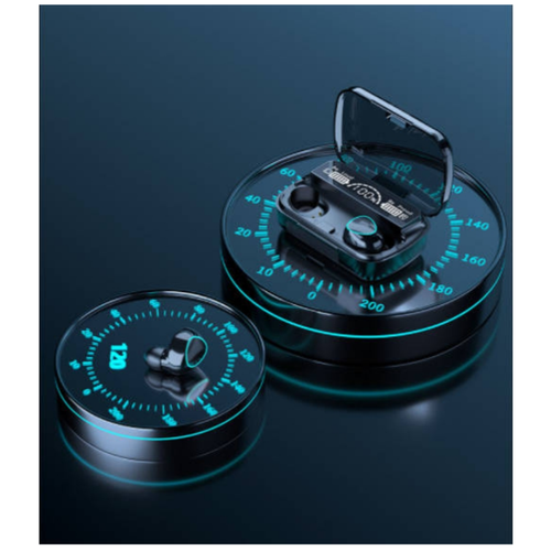Ecouteurs intra-auriculaires Chronus Bluetooth 5.1 Sans Fil Oreillette Avec Micro,Usb-C Charge Rapide,Pour La Courir/Jeu/Travail（noir）