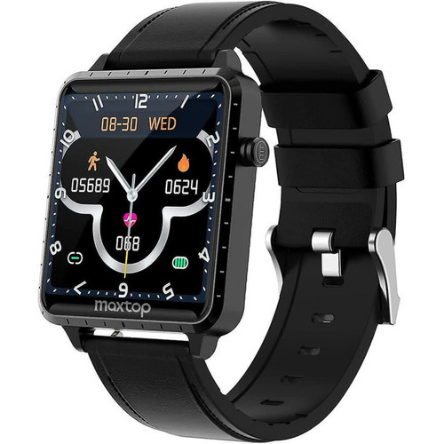 Chrono - Smart Watch für Herren Damen, Fitness Tracker mit Blutdruckmessgerät und Schlaftracking, Pulsuhr mit Musiksteuerung, 1,54" Touchscreen Wasserdicht Kompatibel für Android iOS（noir） Chrono  - Montre et bracelet connectés