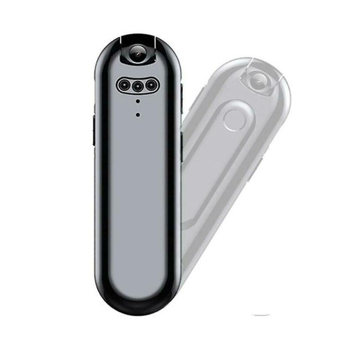 Chrono - Mini enregistreur vidéo espion avec caméra rotative à 180°, enregistreur audio portable automatique, éclairage de vision nocturne LED intégré pour les entretiens de réunion -32GB（Noir) Chrono  - Chrono