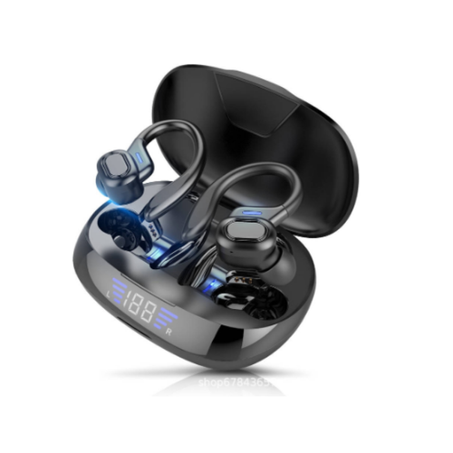Chrono - Écouteurs sans fil Casque de course Bluetooth, écouteurs Bluetooth avec écouteurs auriculaires Casque de sport IPX65 étanche avec casque stéréo HiFi pour salle de sport et entraînement（noir） Chrono  - Ecouteurs intra-auriculaires