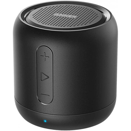 Chrono - Anker SoundCore mini Enceinte Bluetooth Portable - Haut Parleur avec Autonomie de 15 Heures, Portée Bluetooth de 20 Mètres, Port Micro SD, Micro et Basses Renforcées,Noir Chrono  - Chrono