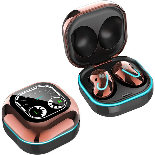 Chrono - Écouteurs Bluetooth sans fil 2021 suppression du bruit étanche 8D HiFi stéréo écouteur casque TWS sans fil casque écouteur pour le Sport(Or) Chrono  - Ecouteurs Intra-auriculaires Ecouteurs intra-auriculaires