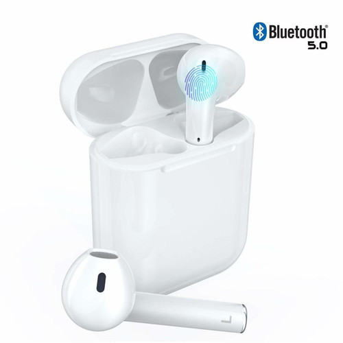 Chrono - Écouteurs Bluetooth V5.0,Casque sans Fil Touch réduction de Bruit 3D IPX7 écouteurs stéréo étanches Microphone intégré et étui de Chargement Écouteurs,pour Apple/AirPods Pro/iPhone/Samsung/Android Chrono  - Ecouteurs intra auriculaires