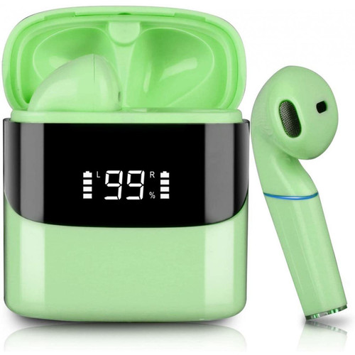 Chrono - Écouteurs de sport sans fil Bluetooth, contrôle tactile du microphone résistant à l'eau et charge rapide.(Vert) Chrono  - Chrono