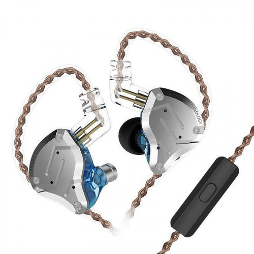 Chrono - Écouteurs intra-auriculaires Moniteur d'oreille à isolation phonique HiFi Écouteurs Yinyoo Bass HiFi avec armature équilibrée hybride 1DD 1BA et câble de prise audio détachable de 3,5 mm(Bleu) Chrono  - Chrono