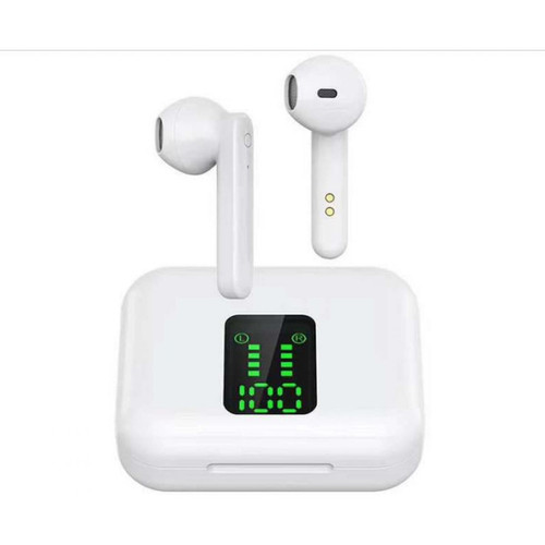 Chrono - Écouteurs sans fil Bluetooth 5.0 Casque avec étui de charge Suppression du bruit Micro intégré 3D Stéréo dans l'oreille Écouteurs Bourgeons Pop-ups Couplage automatique Casque pour iPhone/Android（noir） Chrono  - Casque stereo micro integre