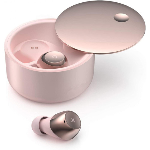 Chrono - Écouteurs sans fil dans l'oreille, Écouteurs Bluetooth avec Micro avec Suppression du Bruit, Étanches IPX7, Contrôle Tactile, Stéréo HiFi, Design de Mode, Iidéal pour les Amateurs de Musique(Rose) Chrono  - Son audio
