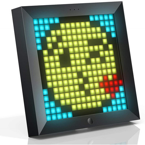 Chrono - Divoom Pixoo - Cadre photo numérique Pixel Art avec lumière d'ambiance de 22 cm, commande par application, réveil intelligent LED de bureau/mural,Noir Chrono  - Hifi