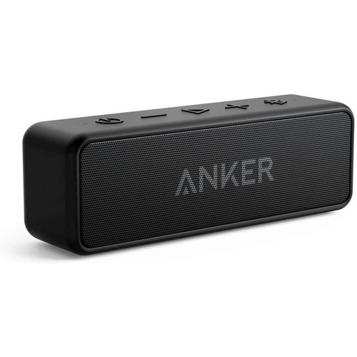 Chrono - Haut-parleur Bluetooth portable Anker Soundcore 2 avec stéréo 12 W, amplification des basses, étanche IPX7, temps de lecture de 24 heures, couplage stéréo sans fil, haut-parleurs pour la maison, l'extérieur et les voyages（Noir) Chrono  - Enceintes Hifi