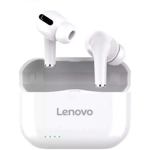 Chrono - Lenovo LP1S TWS Écouteurs Bluetooth sans fil pour le sport avec micro LP1S pour Android et iOS Étui de chargement(Blanc) Chrono  - Chrono