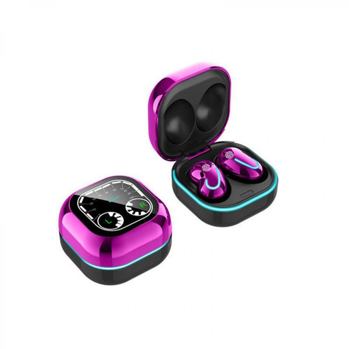 Chrono - Mini écouteurs sans fil Bluetooth avec boîtier de charge pour tous les smartphones(Violet) Chrono  - Son audio