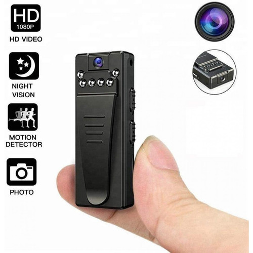 Chrono - Mini Portable Camera Espion ,1080P Spy Cam sans Fil Nanny Caméra Cachée avec Détection de Mouvement et Vision Nocturne, Interieur /Exterieur Micro Camera Surveillance Chrono  - Chrono