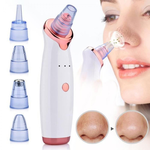 Chrono - Nettoyeur des pores extracteur, Avec 5 Têtes Remplaçables, Rose Chrono  - Appareil soin du visage