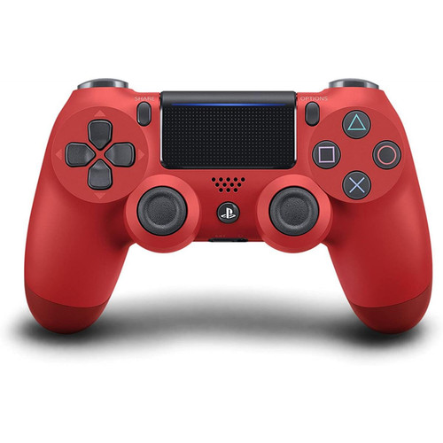 Chrono - Sony Manette PlayStation 4 officielle, DUALSHOCK 4, Sans fil, Batterie rechargeable, Bluetooth-Rouge - Retrogaming
