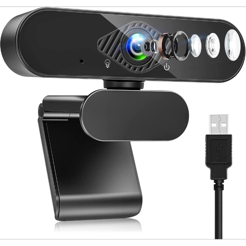 Chrono - Webcam, Full HD USB 1080P avec microphone antibruit stéréo pour chat vidéo et enregistrement, compatible avec Windows, Mac et Android, noir Chrono  - Ecran 120 hz