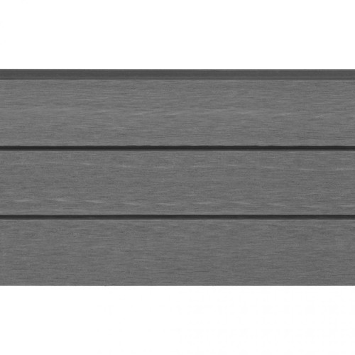 Chunhelife Panneaux de clôture de remplacement 9 pcs WPC 170 cm Gris