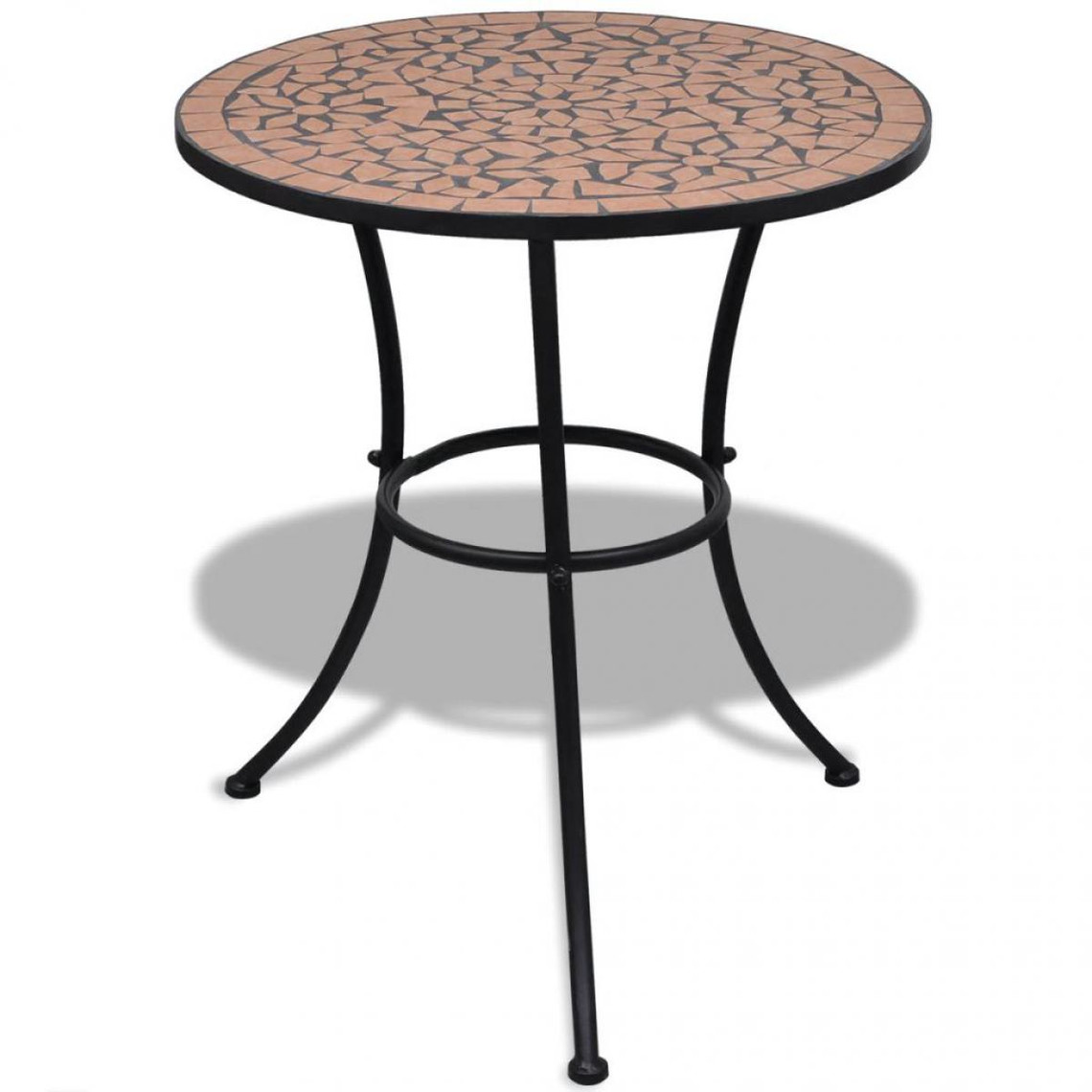 Chunhelife Table de bistro Terre cuite 60 cm Mosaïque
