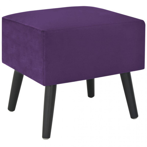 Chevet Tables de chevet 2 pcs Violet foncé 40x35x40 cm Velours