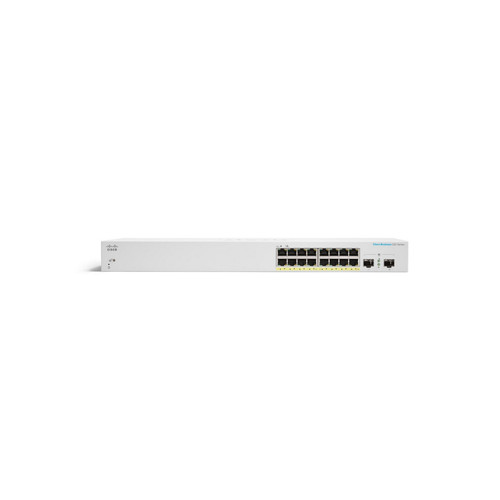 Cisco - CBS220-16T-2G-EU Business Switching CBS220 Smart 16-port Gigabit 2x1G SFP uplink Cisco  - Switch 16 ports