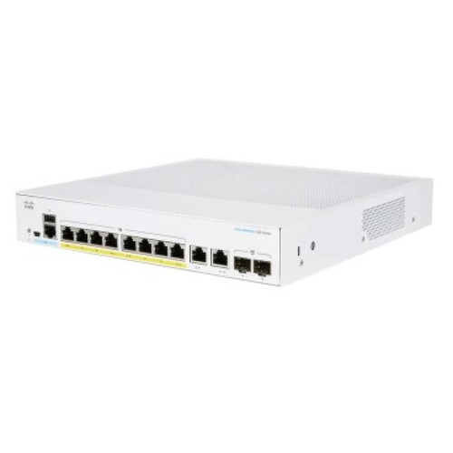 Cisco - Cisco CBS250-8PP-E-2G-EU commutateur réseau Géré L2/L3 Gigabit Ethernet (10/100/1000) Argent - Smart switch