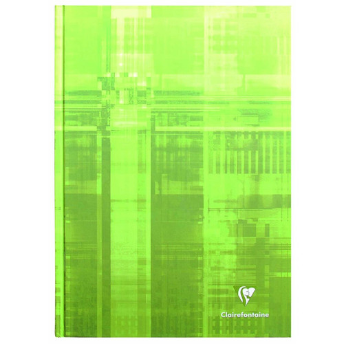 Clairefontaine Clairefontaine 9041C - Un cahier broché rembordé rigide 192 pages 21x29,7 cm 90g grands carreaux, couverture carte pelliculée couleur aléatoire