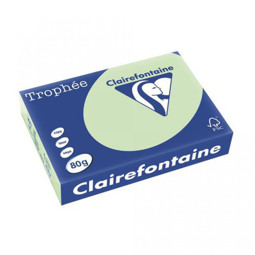 Clairefontaine - Ramette papier couleur Clairefontaine Trophée couleurs intenses A4 80 gr - 500 feuilles - vert golf Clairefontaine  - Papier Photo