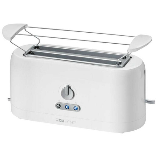 Grille-pain Clatronic Grille Pain Toaster 2 fentes longues blanc, 1400, Blanc, Clatronic, TA 3534