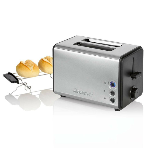 Clatronic - Grille Pain Toaster 2 fentes inox, 850, Argent, Clatronic, TA 3620 Clatronic  - Grille-pain