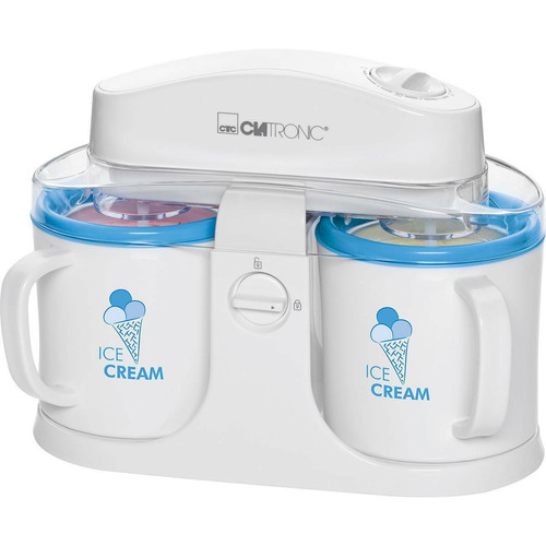 Clatronic - Sorbetière Machine à glace à l´italienne crèmes glacées, 12,5 , Blanc/Bleu, Clatronic, ICM 3650 Clatronic  - Préparation culinaire Clatronic