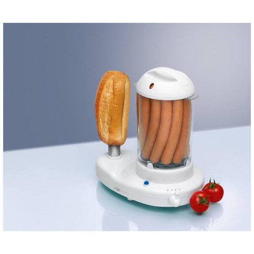 Clatronic Machine à Hot Dog et cuiseur à oeufs 1 à 14 hot-dogs 6 oeufs, 350, Blanc, Clatronic, HDM 3420 EK N