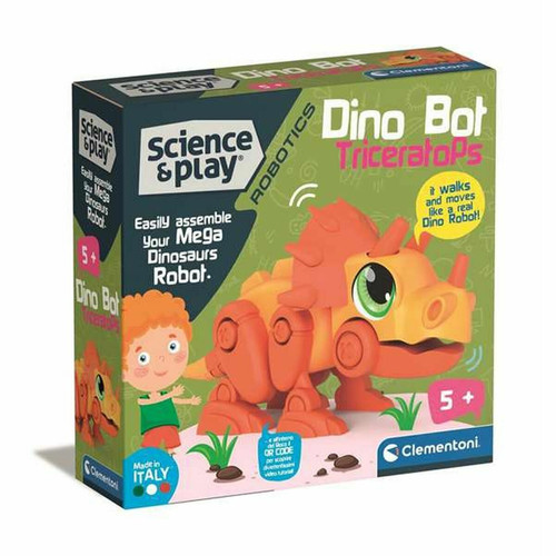 Clementoni - Set de construction Clementoni Dino Bot Triceratops 20 x 20 x 6 cm Clementoni  - Cadeau pour bébé - 1 an Jeux & Jouets