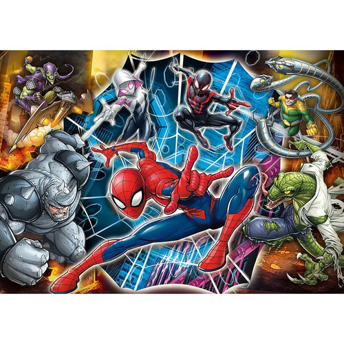 Clementoni - Clementoni - 23716 - Supercolor Puzzle - Spiderman - 104 Pièces Clementoni  - Marvel Avengers Jeux & Jouets