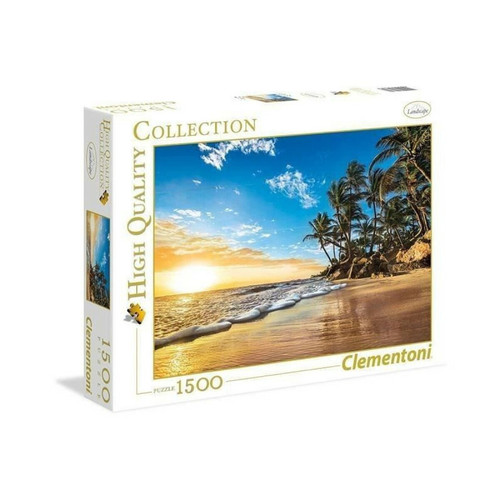 Clementoni - PUZZLE 1500 pieces - Coucher de soleil tropical - 59 X 84 cm Clementoni  - Marchand Zoomici