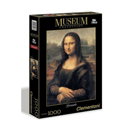 Clementoni - PUZZLE Collection Museum 1000 pieces - La Joconde de Leonard de Vinci Clementoni  - ASD