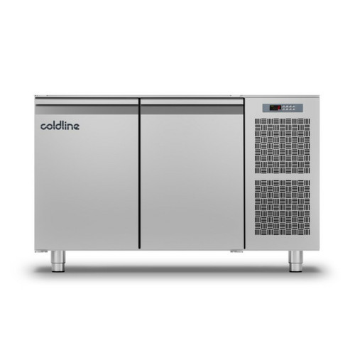 Réfrigérateur américain COLDLINE Table Réfrigérée Négative Master Groupe Logé sans Plan de Travail - 2 Portes 229 Litres - Coldline