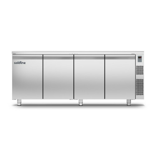 Réfrigérateur américain COLDLINE Table Réfrigérée Négative - Profondeur 700 - sans Groupe - 4 Portes - 599 L - avec Dessus - Coldline