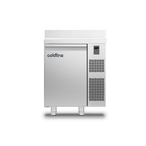Réfrigérateur américain COLDLINE Table Réfrigérée Positive MASTER sans Groupe 1 Porte 120 L avec Dosseret - Coldline