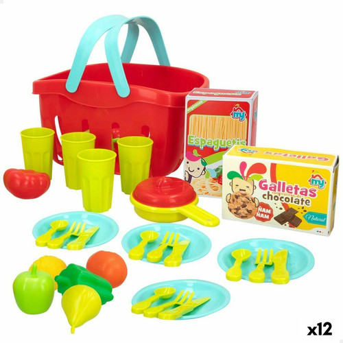 Color Baby - Set de jouets alimentaires Colorbaby Linge et ustensiles de cuisine 33 Pièces (12 Unités) Color Baby - Jeux & Jouets