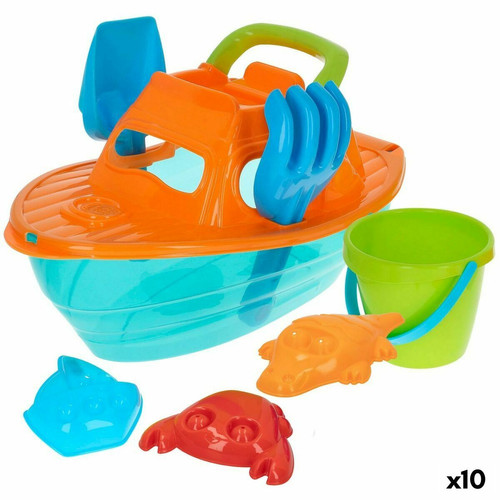 Color Baby - Set de jouets de plage Colorbaby polypropylène (10 Unités) Color Baby  - Jouet de plage
