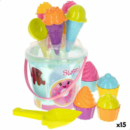 Color Baby - Set de jouets de plage Colorbaby polypropylène (15 Unités) Color Baby  - Cadeau pour bébé - 1 an Jeux & Jouets