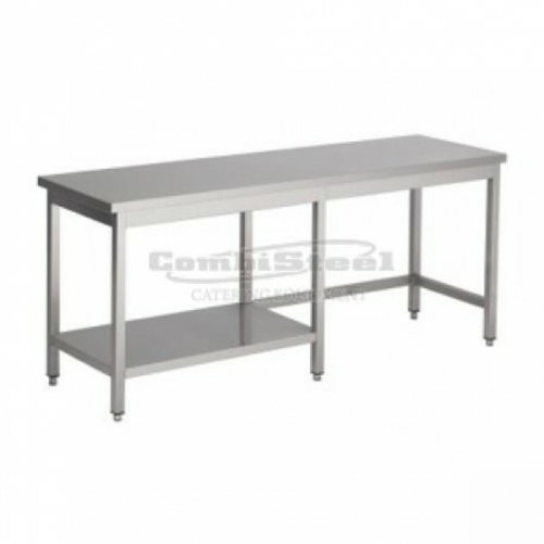 Combisteel - Table Inox Avec 1/2 Etagère - Gamme 700 - Combisteel Combisteel  - Meuble étagère Salon, salle à manger