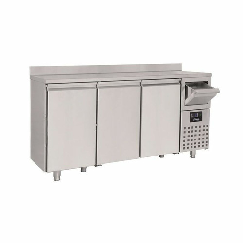 Combisteel - Table Réfrigérée avec Dosseret et Tiroir pour Café Série 600 - 2 à 3 Portes - Combisteel Combisteel  - Refrigerateur 170 cm hauteur