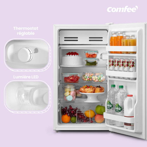 Comfee Réfrigérateur top RCD93WH1(E) Blanc 93L