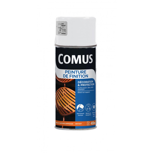 Comus - Aérosol Peinture de finition brillant blanc COMUS - 400ml - Aerosol